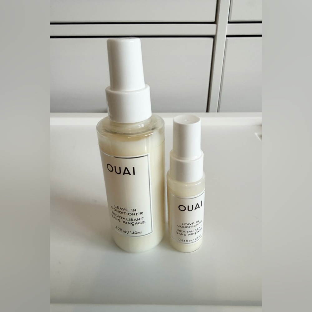 OUAI Detangling & Frizz Control Leave In Conditioner | 1 full size + mini | *NEW